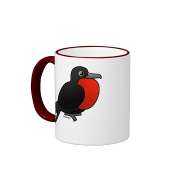 Customizable Magnificent Frigatebird Ringer Mug < Birdorable Birds < Birdorable