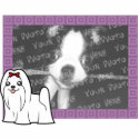 Cartoon Maltese Photo Frame (show cut) photosculpture