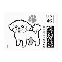 Cartoon Maltese (puppy cut) Stamps