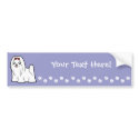 Cartoon Maltese (show cut) bumpersticker