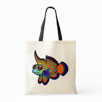 Cartoon Mandarin / Dragonet Fish Canvas Bag