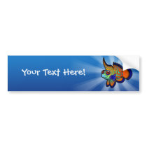 Cartoon Mandarin / Dragonet Fish Bumper Stickers