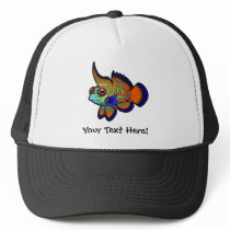 Cartoon Mandarin / Dragonet Fish Trucker Hat