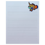 Cartoon Mandarin / Dragonet Fish Letterhead