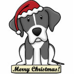 Cartoon Mantle Great Dane Christmas Ornament photo sculptures