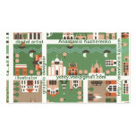 cartoon map name card business card templates