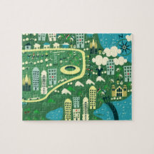 Cartoon Map of Rio De Janeiro Puzzle
