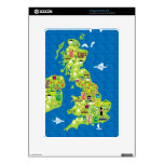 Cartoon Map of the UK Amazon Kindle Skin