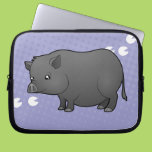Cartoon Miniature Pig Computer Sleeves