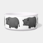 Cartoon Miniature Pig Dog Bowl