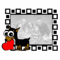 Cartoon Miniature Pinscher Heart Photo Sculpture