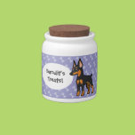 Cartoon Miniature Pinscher / Manchester Terrier Candy Jars
