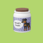 Cartoon Miniature Pinscher / Manchester Terrier Candy Dish