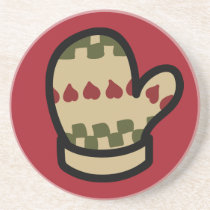 Cartoon Mitten Holiday Icons Coaster coasters