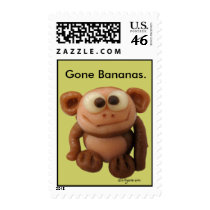 Cartoon Monkey Custom Postage Stamps by zooogle Cartoon Monkey Custom Postage Stamps