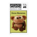 Cartoon Monkey Custom Postage Stamps