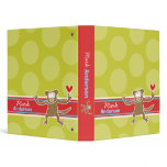 Cartoon Monkey Fun Kids Custom Binder