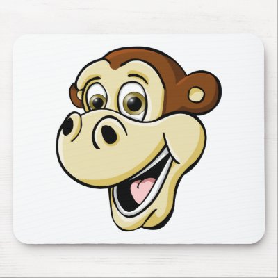 Pictures Of Monkeys Cartoon. Cartoon Monkey Mouse Mats by