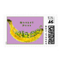 Cartoon Monkey Peas Funny Postage Stamps by zooogle Cartoon Monkey Peas Funny Postage Stamps