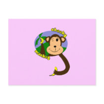 Cartoon Monkey postcards by MissMissyLue Cartoon Monkey postcards