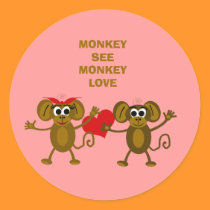 Cartoon Monkey Stickers stickers