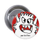 Cartoon Monster Button Lapel Pin