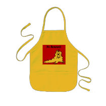 Cartoon Monster Chef Apron For Kids No Escargot! aprons