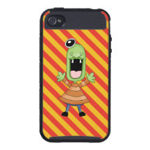 Cartoon Monster iPhone4 skinit cargo case Case For iPhone 4