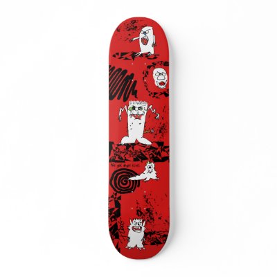 Cartoon Monster Skate Board by monsterzoo Here's some cartoon monsters with
