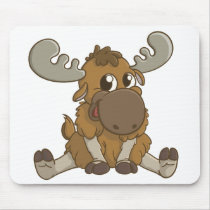 Cartoon Moose Mousepad