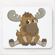 Cartoon Moose Mousepad