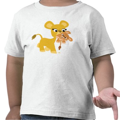 Cartoon Mother Lion and Cub kids t-shirt by Lioness_Graphics