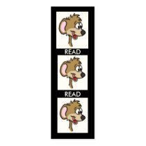 Cartoon Mouse Bookmark business cards