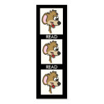 Cartoon Mouse Bookmark Business Card Template