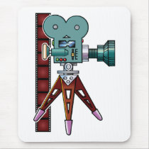 Cartoon Movie Camera mousepads