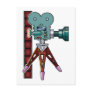 Cartoon Movie Camera Postcard