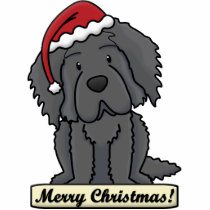Cartoon Newfoundland Christmas Ornament photo sculptures by MenagerieMayhem Cartoon Newfoundland Christmas Ornament photo sculptures