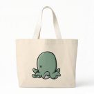 Cartoon Octopus Canvas Bags