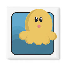 Cartoon Octopus magnets by nueyerdua Cartoon Octopus magnets