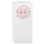 Cartoon of a cute baby, smiling. full color rack card