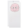 Cartoon of a cute baby, smiling. full color rack card