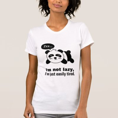 Cartoon of Cute Sleeping Panda Tshirt