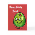Cartoon Olive Holiday Greeting Card