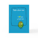 Cartoon Olive Love Greeting Card