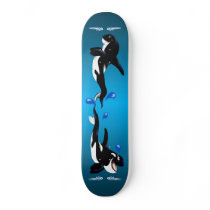 Cartoon Orcas Skateboard