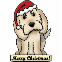 Cartoon Otterhound Christmas Ornament Cut Outs