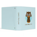 Cartoon Owl Baby Photo Binder {blue} binder
