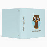 Cartoon Owl Baby Photo Binder {blue}