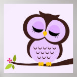 Cartoon Owl Children's Wall Art posters