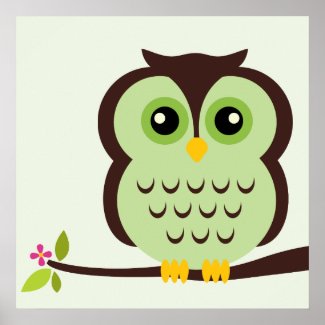Childrens Wall  on Cartoon Owl Children S Wall Art By Heartlocked Browse More Owls